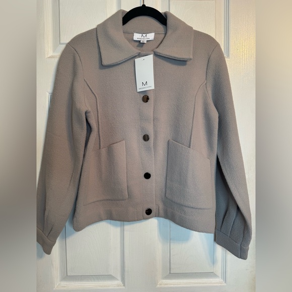 Magaschoni Taupe Jacket NWT - Picture 1 of 7